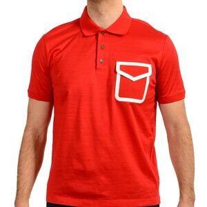 Scuderia Ferrari Men's True Red Short Sleeve Polo Shirt US S IT 48